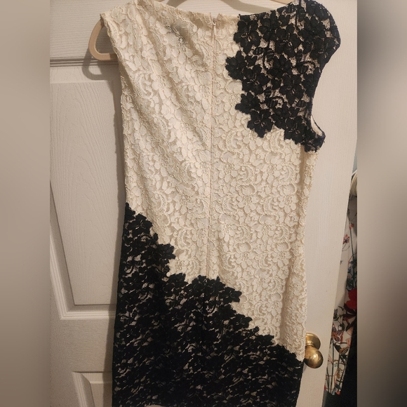 Ralph Lauren Two Tone Lace Party Dress - Picture 6 of 6